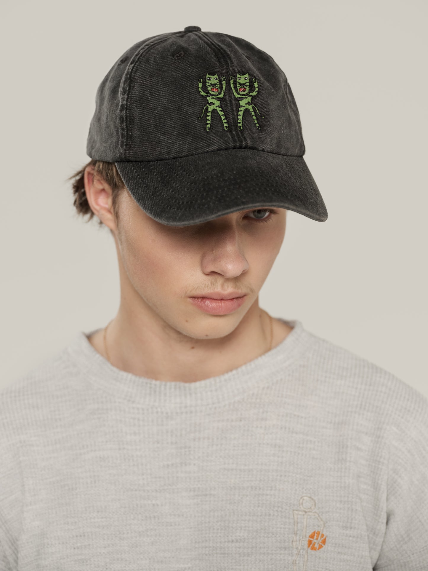 GREEN KITTENS baseball cap