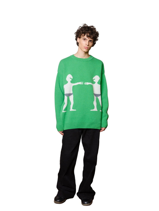 lambswool sweater GREY UNDERWEAR